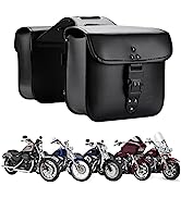 KEMIMOTO Motorcycle Saddlebags Throw Over Saddle bags Panniers 20L Side Bags with cup holder and ...