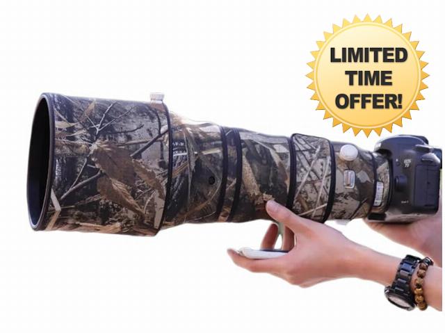 CHASING BIRDS Camouflage Waterproof Lens Coat for CANON EF 400mm F2.8 L IS III USM Rainproof Lens Protective Cover (Reed Camouflage
