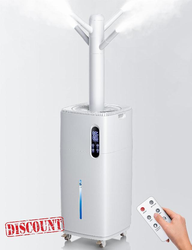 26L Humidifiers for Bedroom,2000ml/H Ultrasonic Cool Mist Humidifier for Baby & Plant with 6 Adjustable Mist Levels