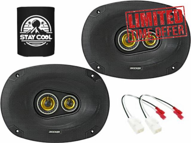 KICKER Speakers 6x9 inch for RAM 1500/2500/3500 2013-2023 Upgrade Kit - Pair of CS Series with Harness