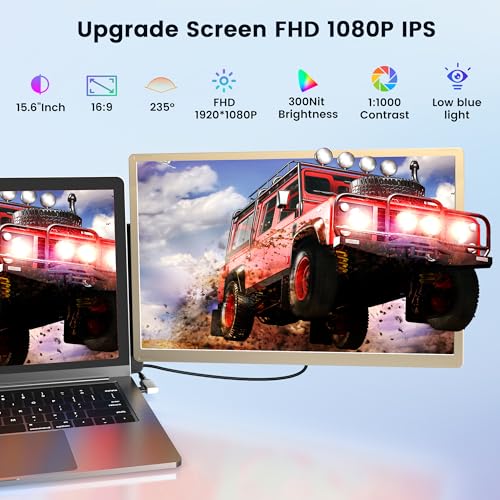 FHD 1080P IPS Triple Laptop Screen Extender