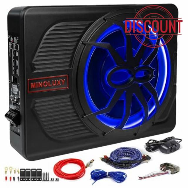 800W 10" Car Audio Subwoofers Built-in Amplifier