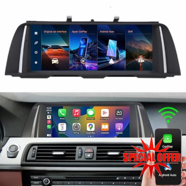 Wireless Carplay/Android Auto 10.25'' Touch screen Multimedia Radio Receiver for BMW 5er F10/F11 2010-2012 Jahr mit CIC-System Car Radio Retain Original Amprifier Stereo Sound System 1920*720