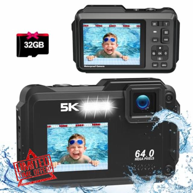 5K 64MP Underwater Camera