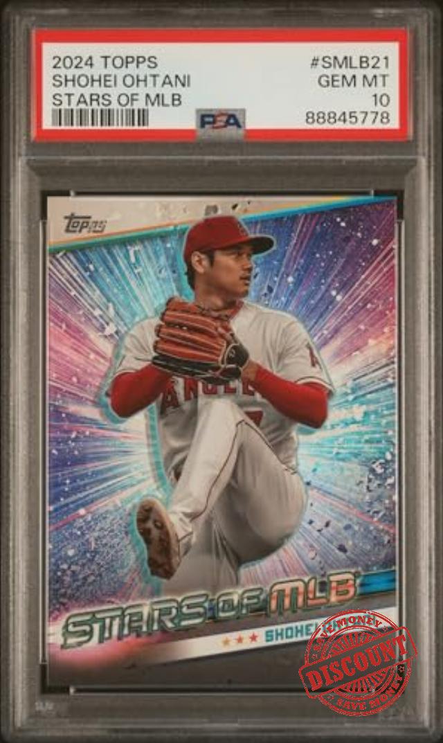 Graded 2024 Topps Shohei Ohtani #SMLB21 Stars of MLB Baseball Card PSA 10 Gem Mint