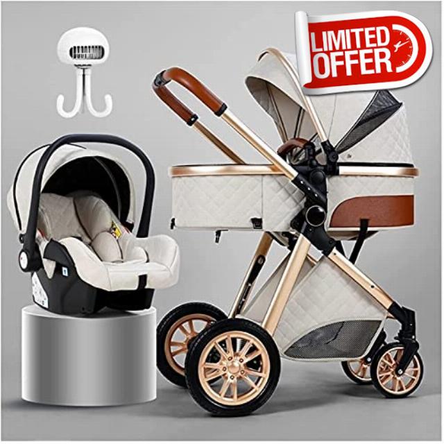 Baby Stroller Newborn Toddler Carriage Stroller Car Seat Combo
