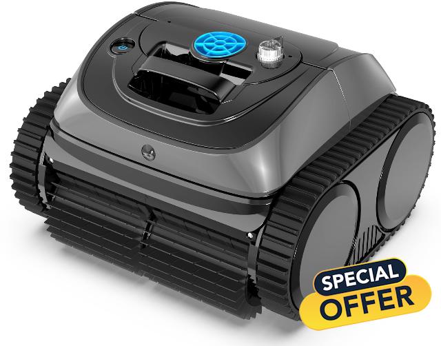 (2024 Upgrade) WYBOT C1 Robotic Pool Cleaner for In Ground Pools up to 65 FT in Length