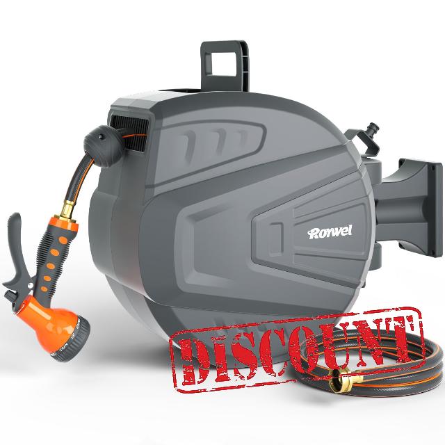 Retractable Hose Reel 1/2" X 100ft Garden Hose Reel