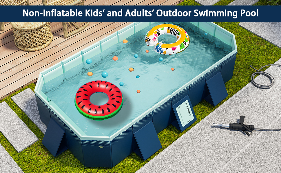 Non-Inflatable Kids' and Adults' Outdoor Swimming Pool