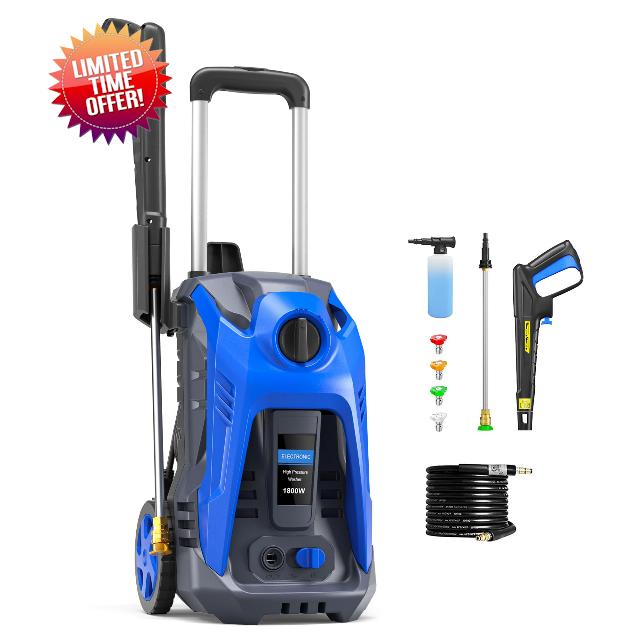 Electric Pressure Washer with 25 FT Hose