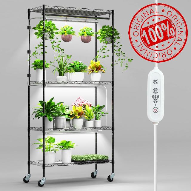 Plant Shelf with Grow Light