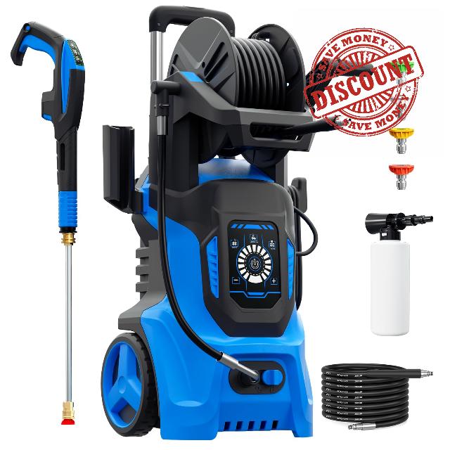 Electric Pressure Washer 4500 PSI Max 3.2 GPM with RC Adjustable Pressure