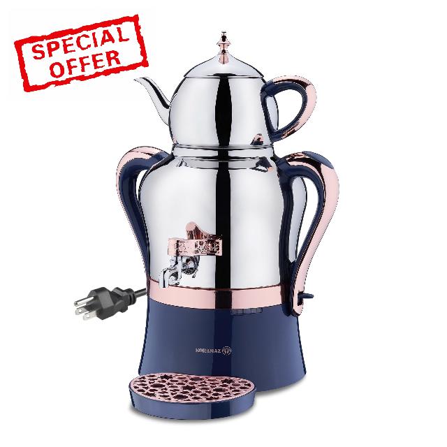 Korkmaz Tea Maker Set | Stainless Steel Samovar