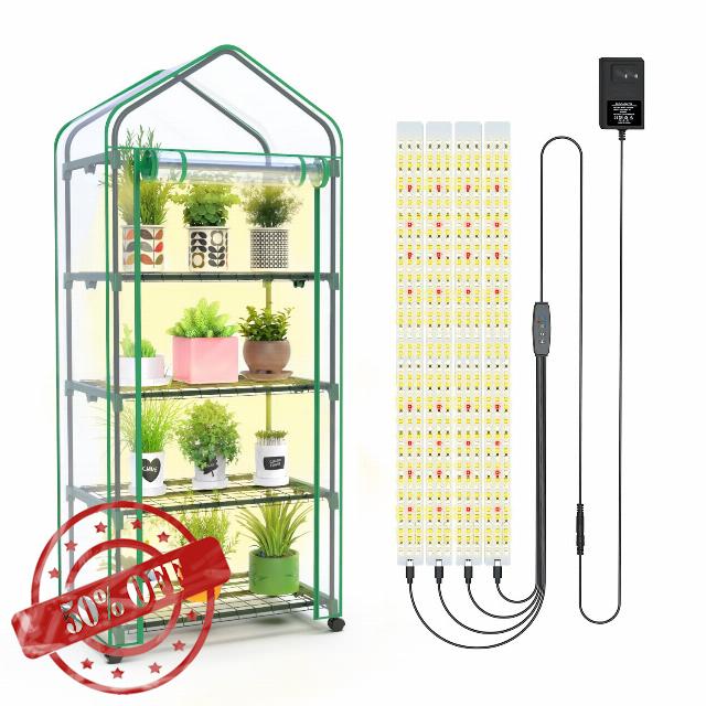 Greenhouse with Grow Light for Indoor Outdoor