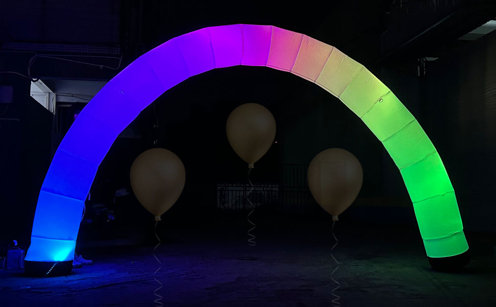 inflatable led lighting arch
