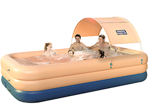 RISESOL Inflatable Swimming Pool with Filter Sprinkler