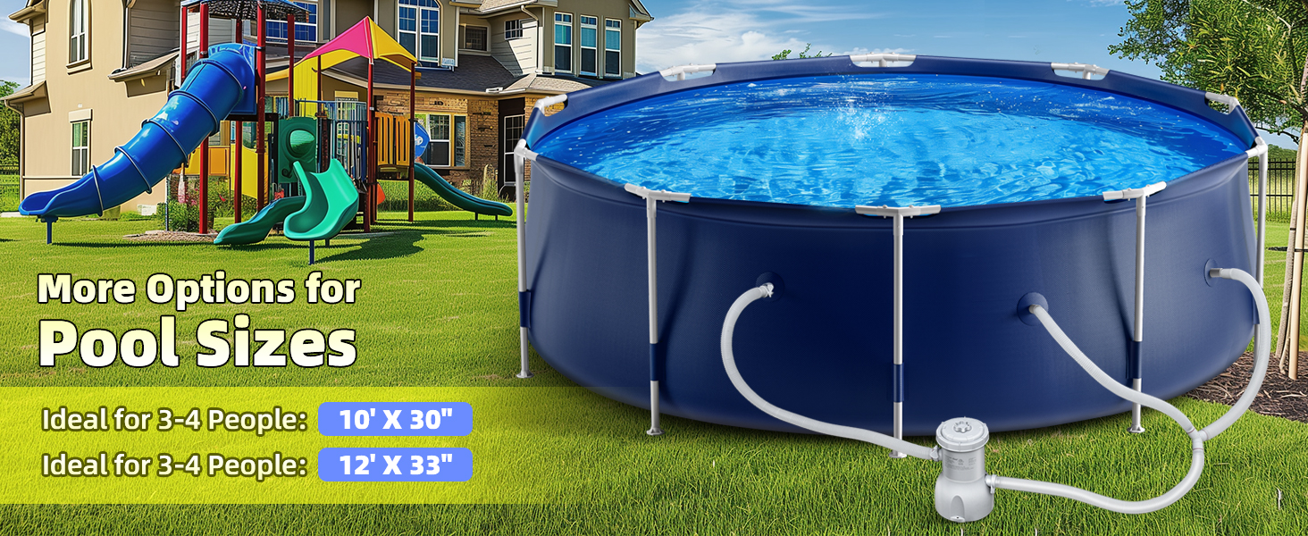 round frame pool