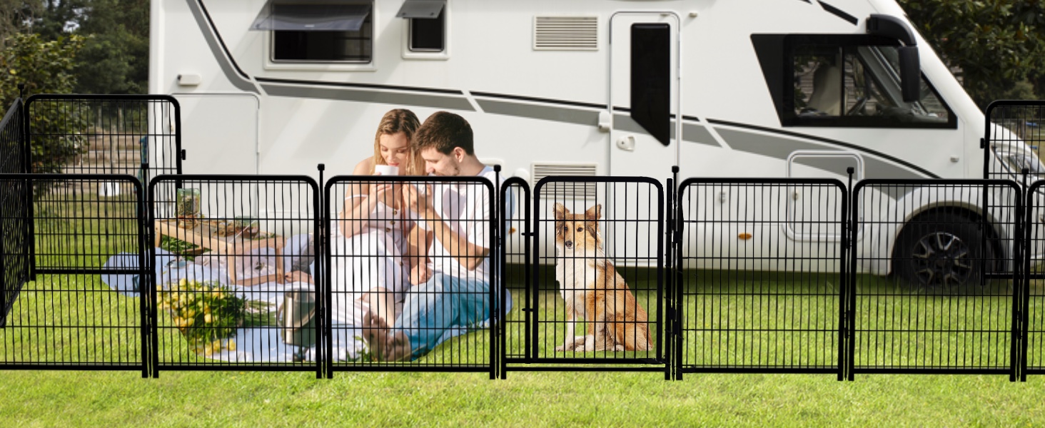 dog digging fence barrier