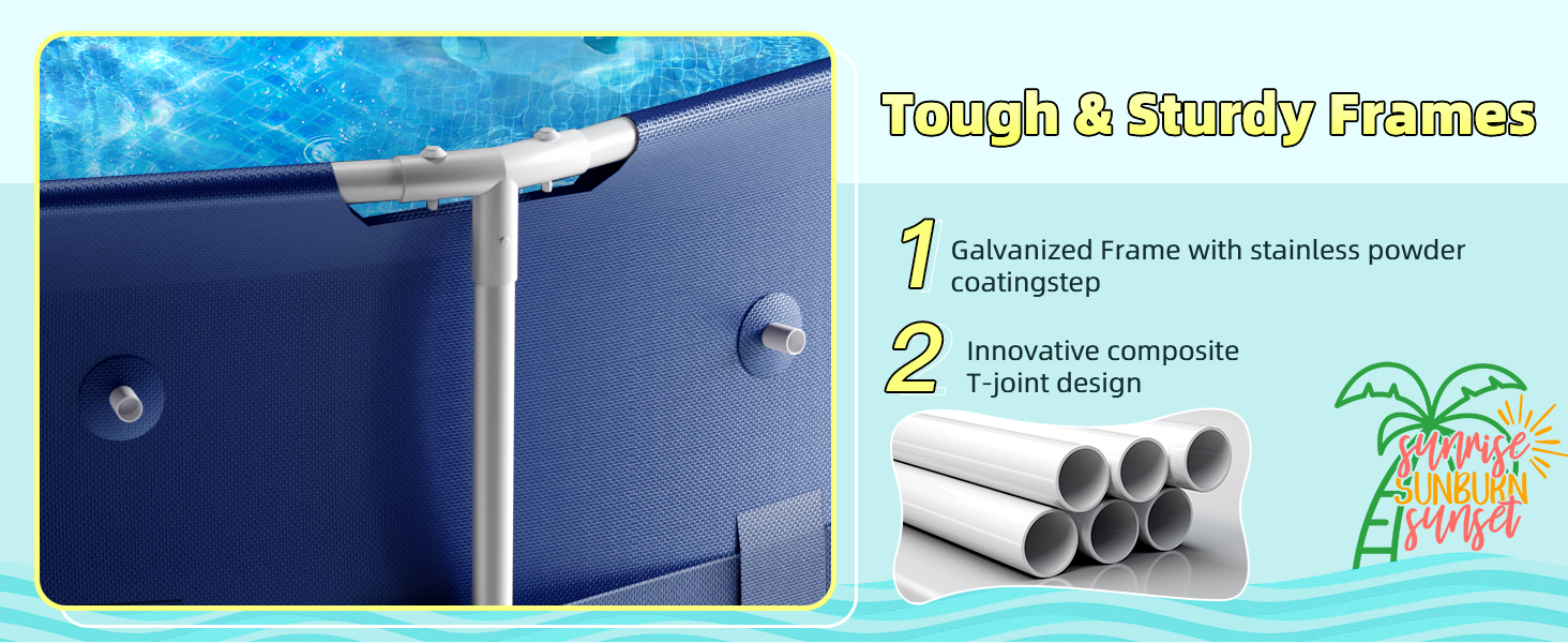 round frame pool