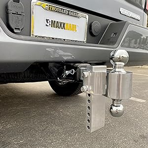 Fastway Uriah ball mount adjustable dual aluminum trailer towing coupler drop rise haul tow RV truck