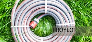 garden hose reel: Any Length Lock, Slow Return System, and wall-mounted design