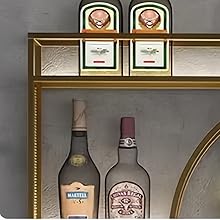 bar shelves liquor bottles