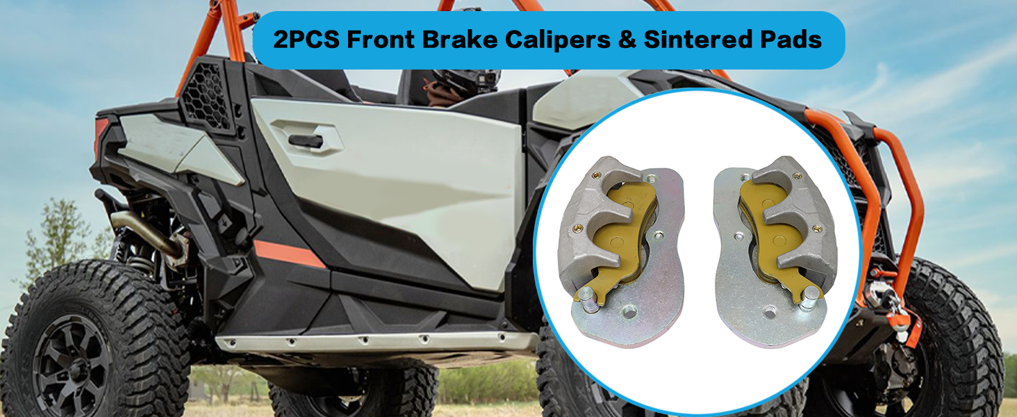 Front Brake Calipers & Sintered Pads