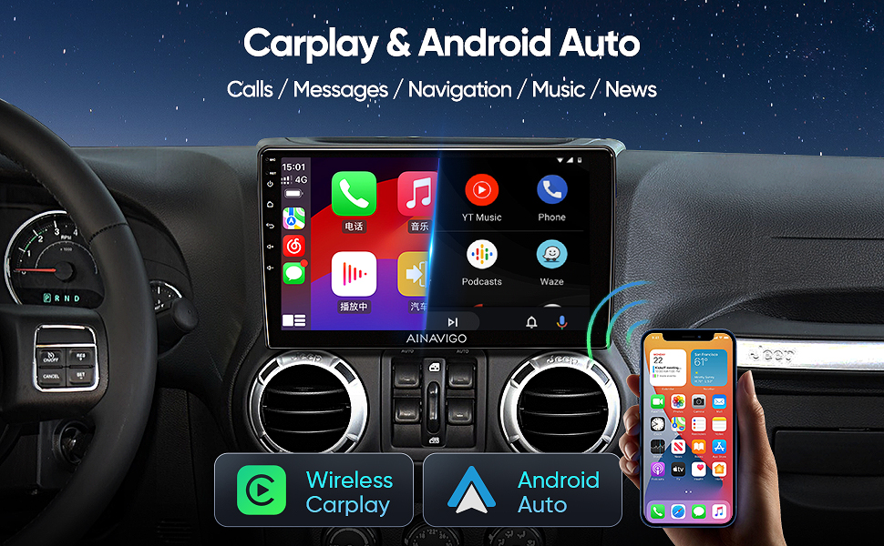Car Radio Stereo for Jeep