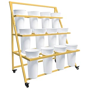 flower display stand gold B