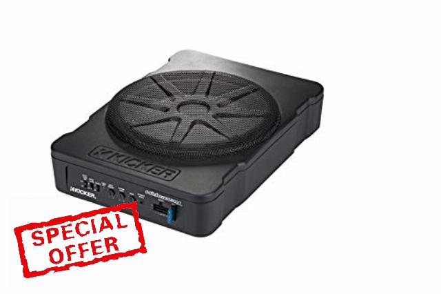 Kicker 46HS10 Hideaway Compact Powered Subwoofer
