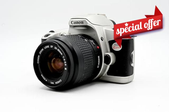 Canon New EOS Kiss (AKA Rebel G in USA/Canada) SLR AF Film Camera With 35-80mm EF Lens (Renewed)