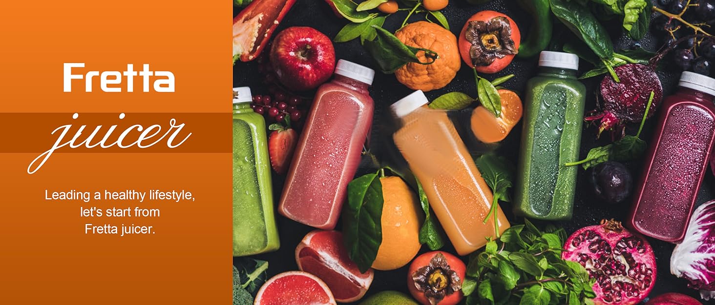 fretta juicer machine,juice extractor extra large feed juicer orange juice machine easy clean juicer