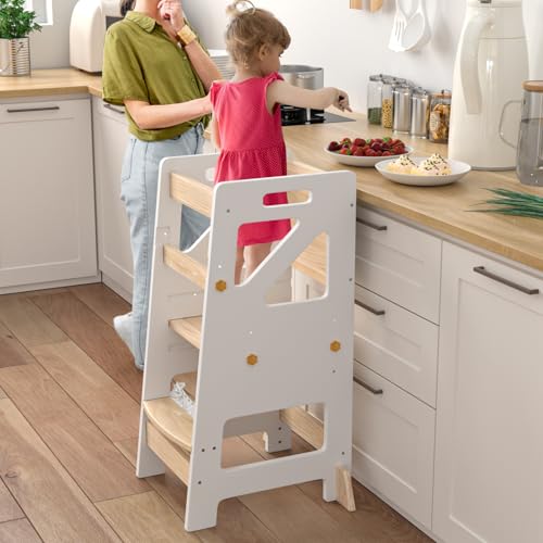 Cleaning & More – Sturdy Wooden Design(White)