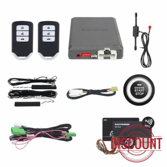 EASYGUARD Plug & Play PKE Remote Starter fit for Key Start Honda Cars Accord 8th 08-12 II Odyssey 09-13 II SPIRIOR 09-13 II ELYSION 12-15 (with NFC Card)