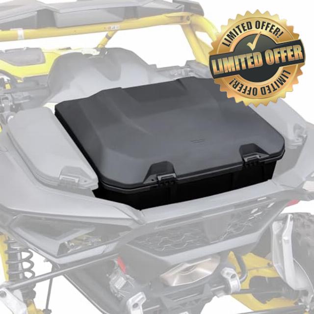 SAUTVS UTV Rear 96L Storage Cargo Trunk Box for Can-Am Maverick R