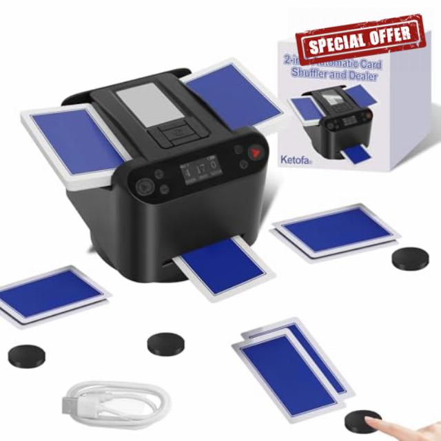 Automatic Card Shuffler and Dealer Machine for Uno