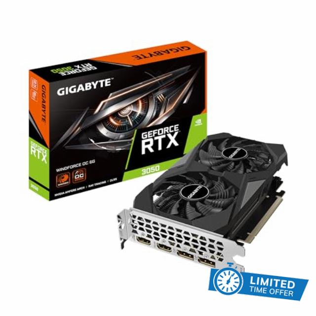 GIGABYTE GeForce RTX 3050 WINDFORCE OC 6G Graphics Card