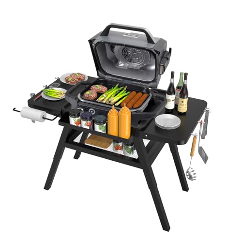 Adjustable Grill Cart Table for Ninja XSKUNSTAND OG700 OG800 OG900 SER