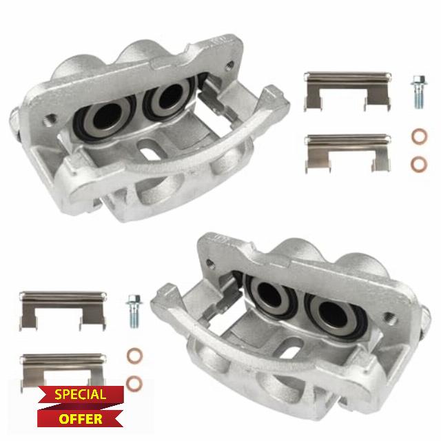 KUSATEC 18B4729 18B4728 Front/Rear Disc Brake Caliper with Bracket fit for Cadillac Escalade ESV EXT;Chevy Astro Tahoe Avalanche Express Silverado Suburban;GMC Safari Savana Sierra Yukon XL;Hummer H2