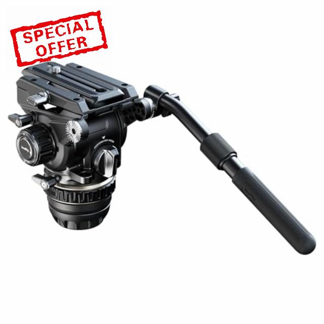 SmallRig DH12 Professional Fluid Video Head with 6-Step Counterbalance Dynamic