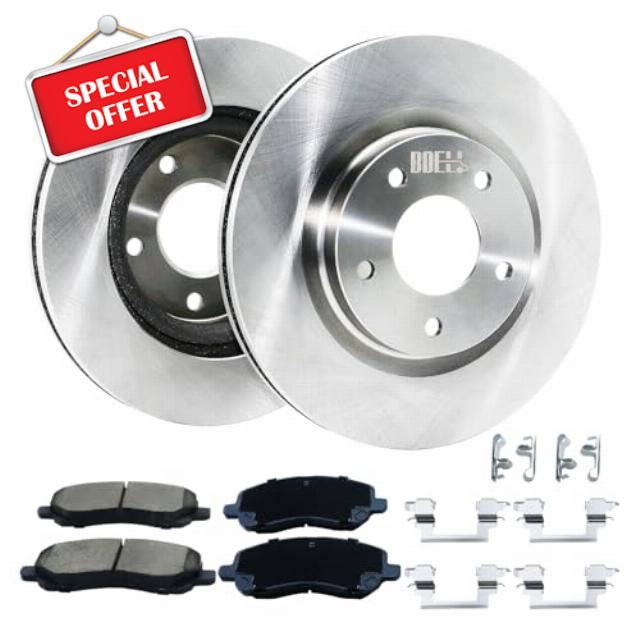Front Disc Brake Pads and Rotors Kit 11.57" for Chrysler 200 11-14