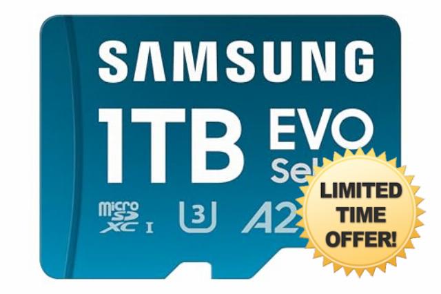 SAMSUNG EVO Select microSD Memory Card + Adapter