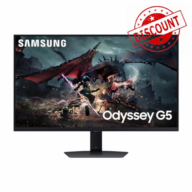 SAMSUNG 32-Inch Odyssey G50D Series QHD Fast IPS Gaming Monitor