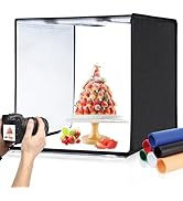 PULUZ 24x16 inch Photo Box, Large Photo Studio Light Box Photography, Professional 3000-6500k Dim...