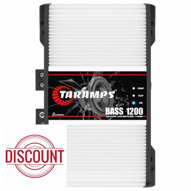 Taramps Bass 1200 4 Ohms Monoblock Amplifier 1200 Watts Rms 1 Channel 14.4VDC Output Power