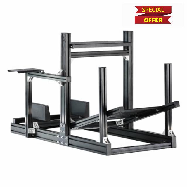 Anman F1 More Stable Racing Simulator Cockpit Stand Fit for Logitech/Thrustmaster/Fanatec/Moza/PXN G29 G920 G923 T128 T300