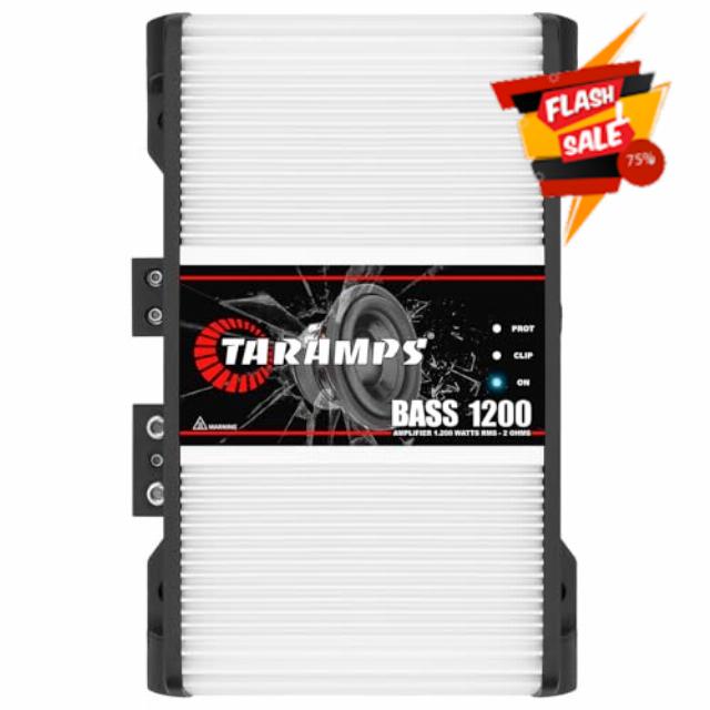 Taramps Bass 1200 2 Ohms Monoblock Amplifier 1200 Watts Rms 1 Channel 14.4VDC Output Power