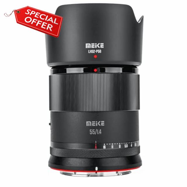 Meike 55mm F1.4 Auto Focus STM Stepping Motor APS-C Portrait Lens Compatible with Nikon Z Mount Cameras Z50 Z5 Z6 Z7 Z6II Z7II Z30 Zfc Under APS-C Mode