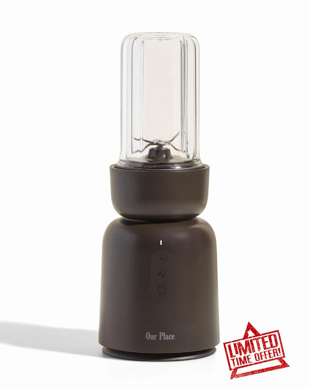 Our Place Splendor Blender - 1000W High-Power | Ultra-Sharp Blades | 2 Blending Modes | Includes 25 oz Personal Cup and Drinking Lid Set | Smoothies