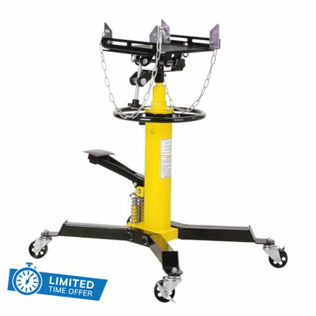 1 Yellow Transmission Jack - Hydraulic Telescoping Lift